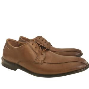 Clarks mens Bensley Run Oxford, Dark Tan Leather, 13 US